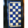 Jeu d”échecs “Pearl” blue Foncé fabrication en Charme 35CMX35CM