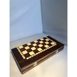 Jeu d”échecs “Tournament”en bois
couleur Mahogany 39CMX39CM