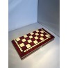 Jeu d”échecs “Pearl” couleur fuchsia fabrication en Charme 35CMX35CM