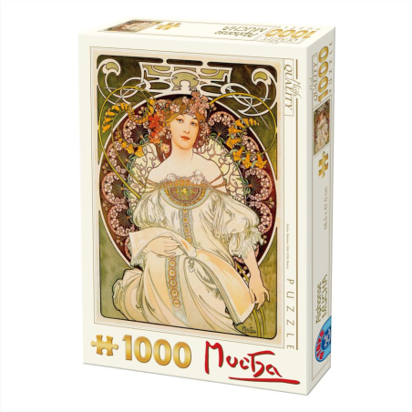 Puzzle 1000 pièces : Mucha - Rêverie