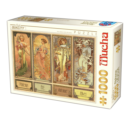 Puzzle 1000 pièces : Mucha - Saisons 3