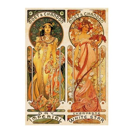 Puzzle 1000 pièces : Mucha - Moët Chandon