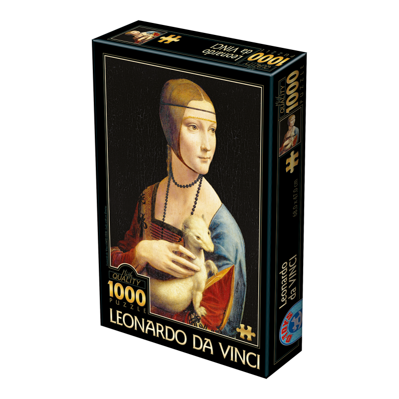 Puzzle 1000 pièces : Vinci - La Dame à l’Hermine 