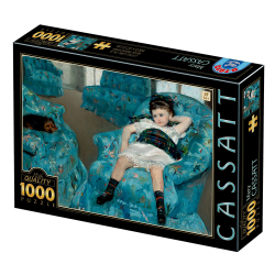 Puzzle 1000 pièces : Cassat - Fille au Canapé Bleu