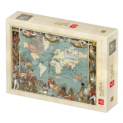 Puzzle 1000 pièces - 
Map...