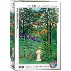 Puzzle 1000 pièces : 
Femme Forêt exotique