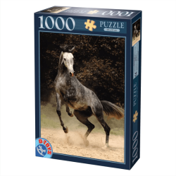 Puzzle 1000 pièces : Cheval Gris