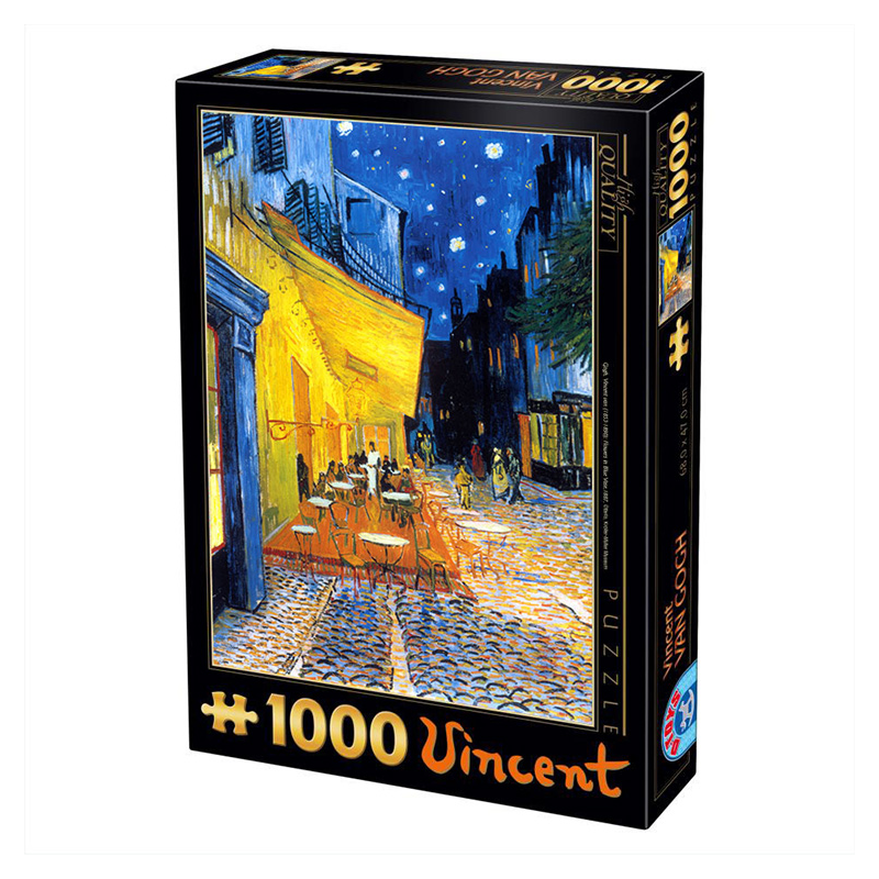 Puzzle 1000 pièces : Van Gogh - Terrasse de café