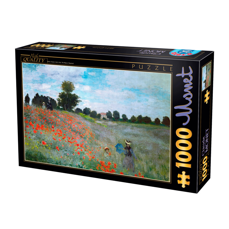 Puzzle 1000 pièces : Monet - Coquelicots 