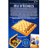 Jeu d’échecs bois marqueterie 30 cm -  
1ER prix marqueté