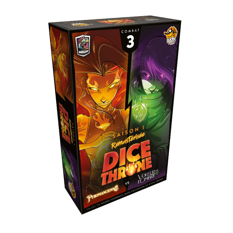 Dice Throne : Pyromancienne VS Voleur de l'Ombre