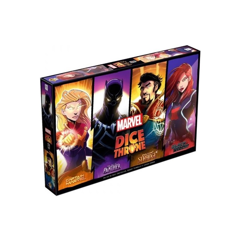 Dice Throne Marvel - Black Panther, Captain Marvel, Black Widow, Dr Strange