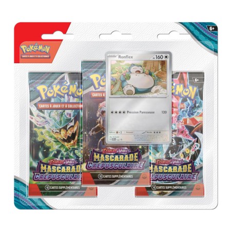 Coffret Pokémon 3 Boosters
Mascarade Crépusculaire